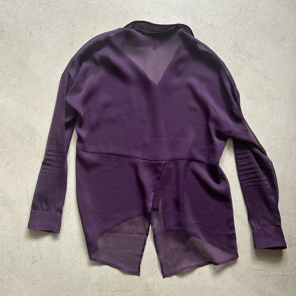 Sheer Button-Up Top - Picture 3 of 5